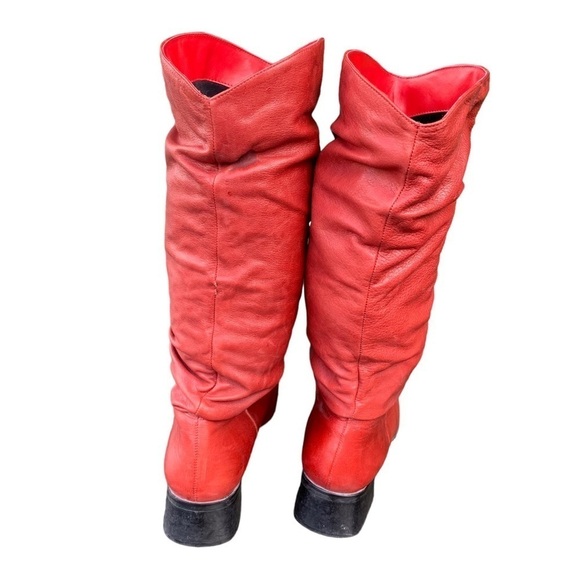 Women’s Western Cowgirl Boots Matisse Made in Brazil Red Slouch Leather Size 6.5 - Picture 9 of 12